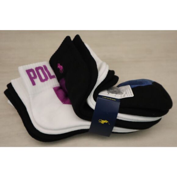 Polo Ralph Lauren Women's Assorted Color Size 9-11 Low Cut Mesh Socks 6 Pack - Picture 10 of 12